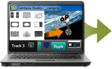 使用Camtasia Studio软件可以导入个性化的影片